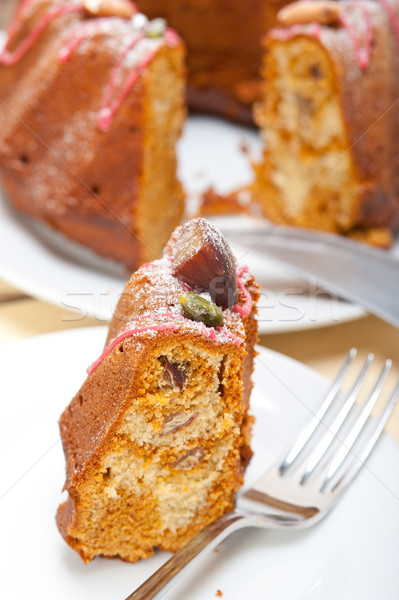 chestnut cake bread dessert Stock photo © keko64