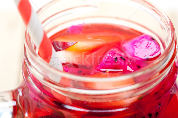 fresh fruit punch drink Stock photo © keko64