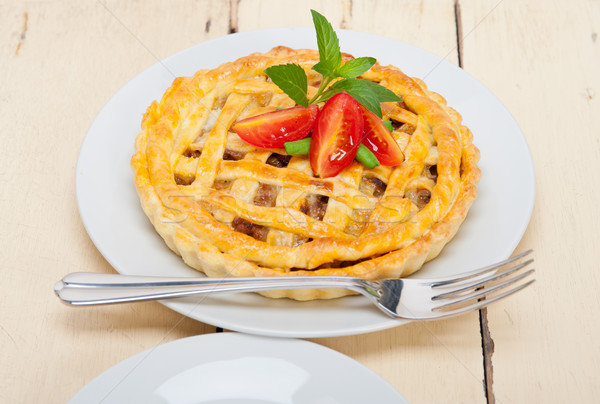 Stock photo: home made beef pie