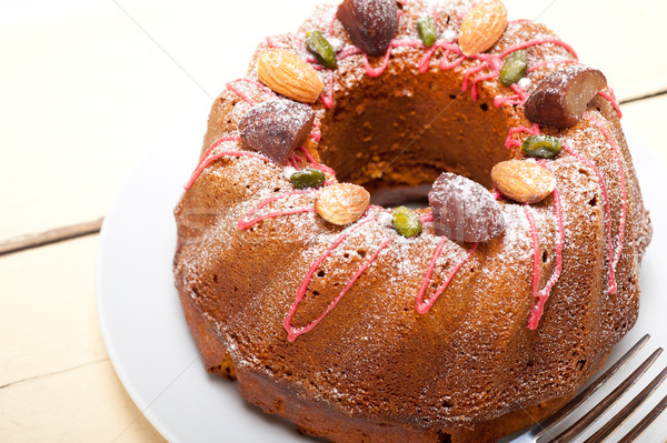 chestnut cake bread dessert Stock photo © keko64