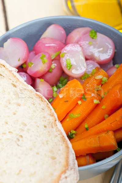 steamed  root vegetable on a bowl Stock photo © keko64