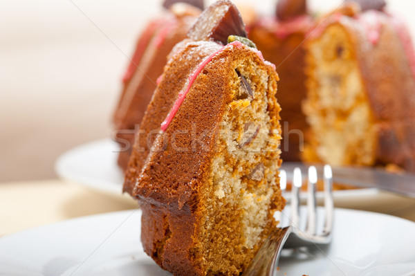 chestnut cake bread dessert Stock photo © keko64