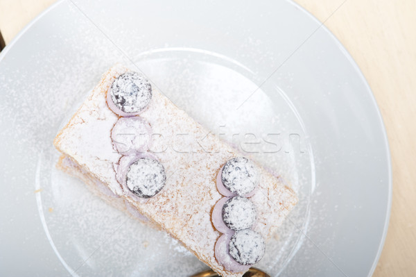 áfonya torta desszert friss sült krém Stock fotó © keko64