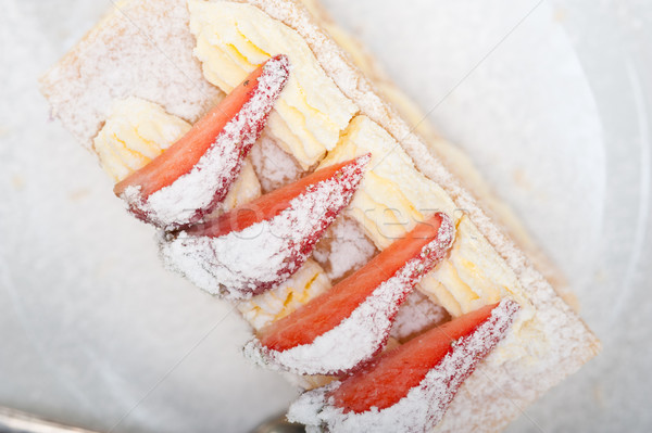 napoleon strawberry cake dessert  Stock photo © keko64