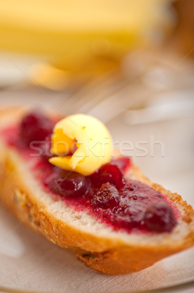 Pane burro jam classico colazione Foto d'archivio © keko64
