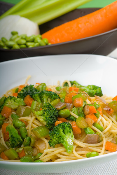 Stock photo: vegetable pasta