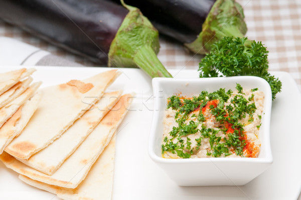 moutabal baba ghanoush eggplant dip Stock photo © keko64