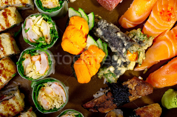 fresh sushi choice combination assortment selection  Stock photo © keko64