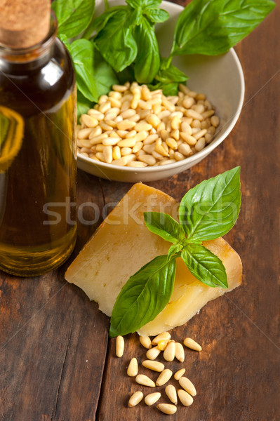 Italian basil pesto ingredients Stock photo © keko64