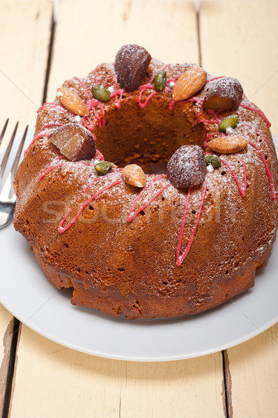 chestnut cake bread dessert Stock photo © keko64