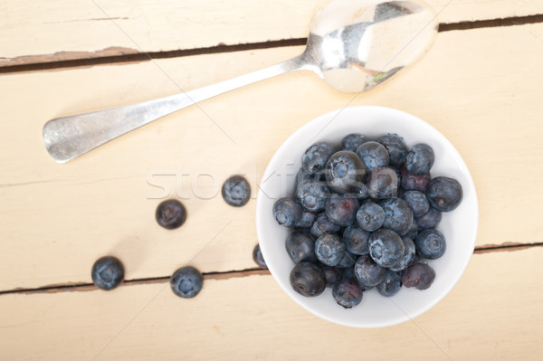 fresh blueberry bowl Stock photo © keko64