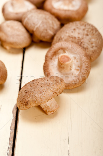 Stock photo: shiitake mushrooms