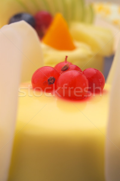 fresh currant  berry fruit cake Stock photo © keko64