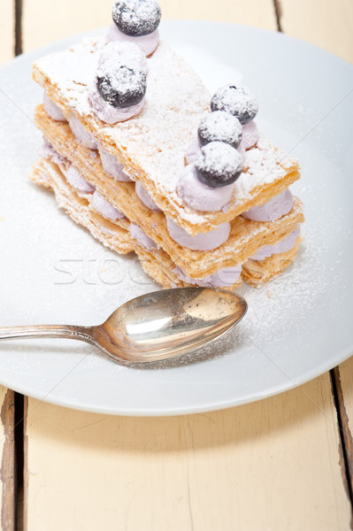 napoleon blueberry cake dessert  Stock photo © keko64