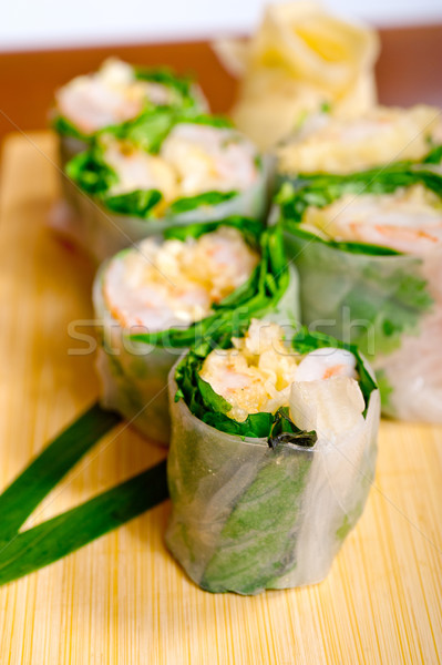 Frischen Sushi Wahl Kombination Sortiment Makro Stock foto © keko64