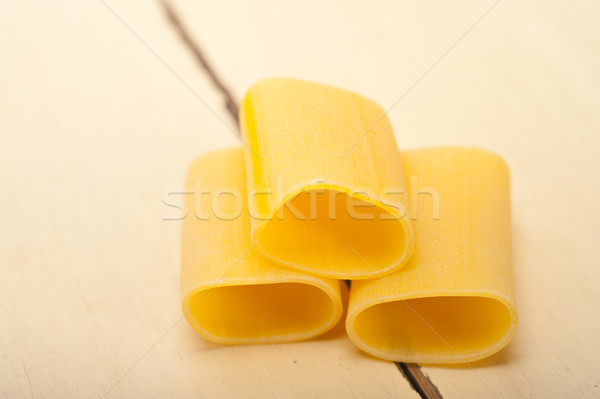 Italian pasta paccheri or schiaffoni Stock photo © keko64