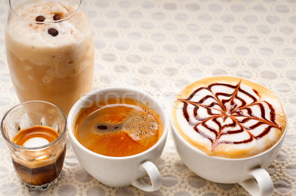 selection of different coffee type Stock photo © keko64