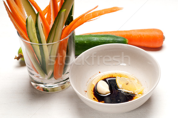 Foto stock: Frescos · aperitivo · crudo · zanahoria · pepino