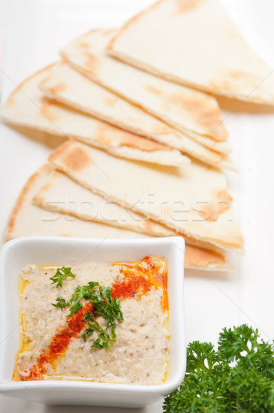 Bakłażan świeże tradycyjny żywności chleba Zdjęcia stock © keko64