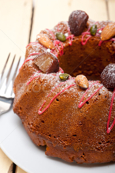 chestnut cake bread dessert Stock photo © keko64