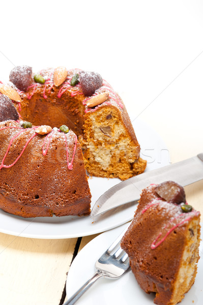 chestnut cake bread dessert Stock photo © keko64