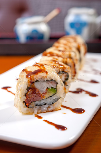 fresh sushi choice combination assortment selection  Stock photo © keko64