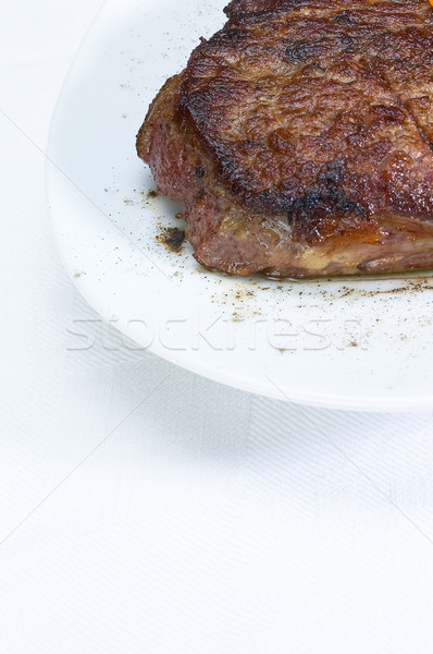 Marhahús steak friss lédús grillezett tányér Stock fotó © keko64