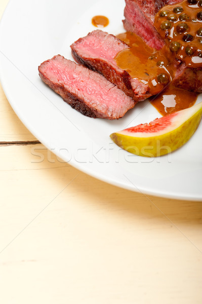 green peppercorn beef filet mignon Stock photo © keko64