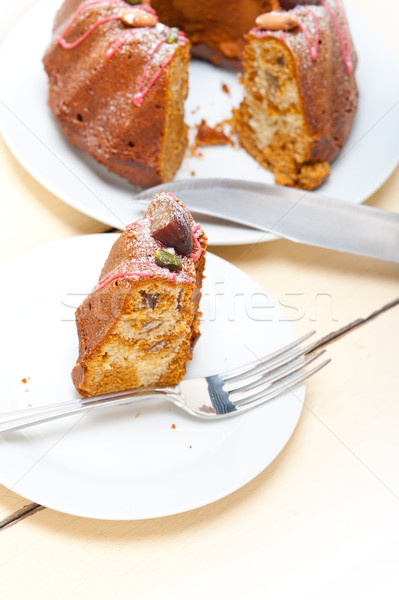 Castaño torta pan postre frescos Foto stock © keko64