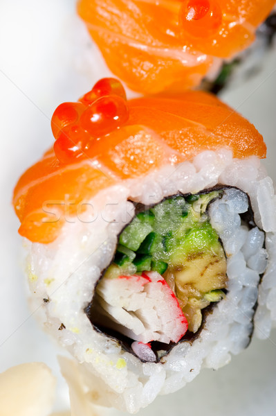 Stok fotoğraf: Taze · sushi · seçim · kombinasyon · makro