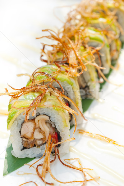 Stock photo: Japanese sushi rolls Maki Sushi 