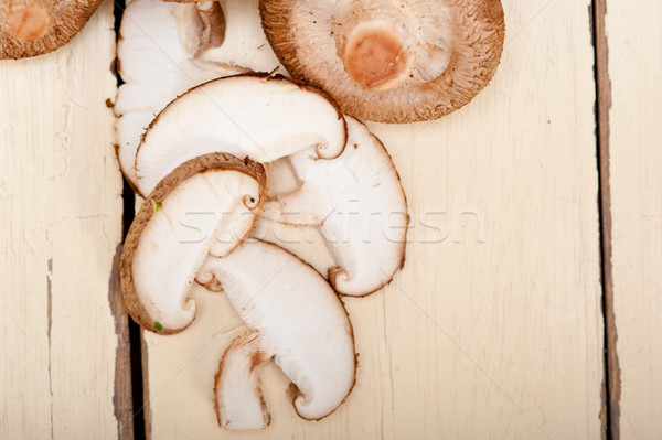 Stock photo: shiitake mushrooms