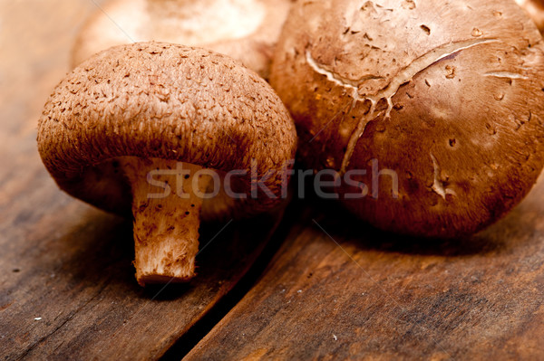 Stock photo: shiitake mushrooms