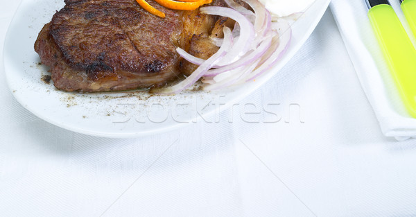 beef ribeye steak Stock photo © keko64