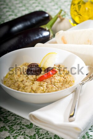 Badingian mutabbal Baba Ghanoush Stock photo © keko64