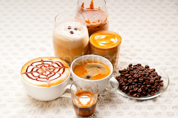 selection of different coffee type Stock photo © keko64