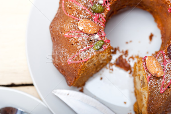 Foto stock: Castanha · bolo · pão · sobremesa · fresco