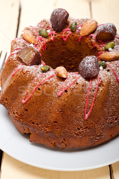 chestnut cake bread dessert Stock photo © keko64