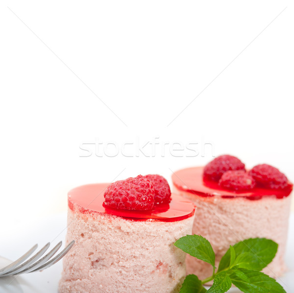 Fresco framboesa bolo sobremesa forma de Foto stock © keko64