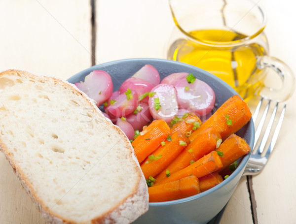 steamed  root vegetable on a bowl Stock photo © keko64