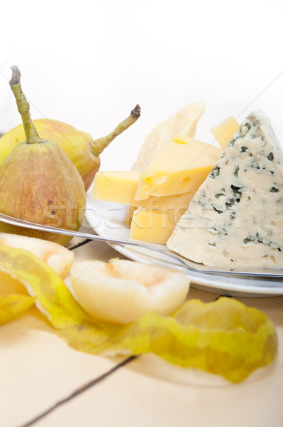 fresh pears and cheese Stock photo © keko64