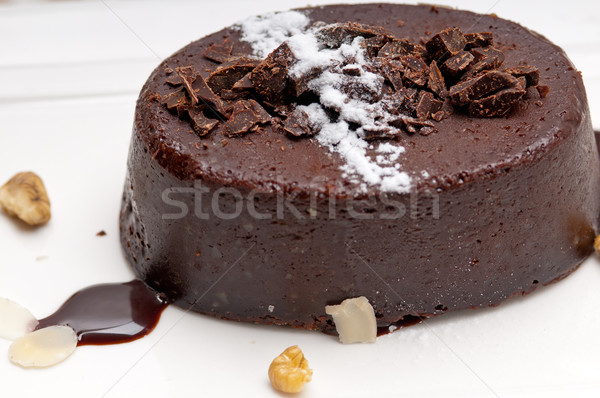 [[stock_photo]]: Fraîches · chocolat · gâteau · cerise · plaque