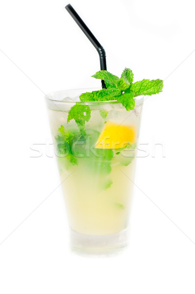 mojito caipirina cocktail with fresh mint leaves Stock photo © keko64