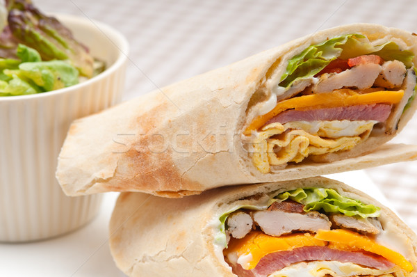 club sandwich pita bread roll Stock photo © keko64