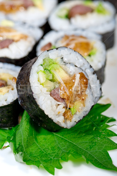 Foto stock: Fresco · sushi · escolha · combinação · macro