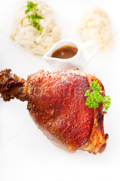 original German BBQ pork  knuckle Stock photo © keko64
