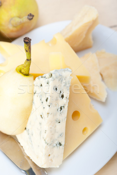 fresh pears and cheese Stock photo © keko64