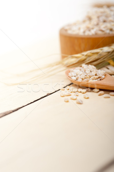 Stock photo: organic barley grains