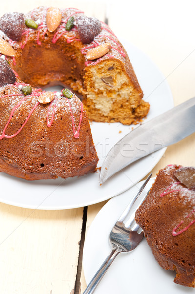 [[stock_photo]]: Châtaigne · gâteau · pain · dessert · fraîches