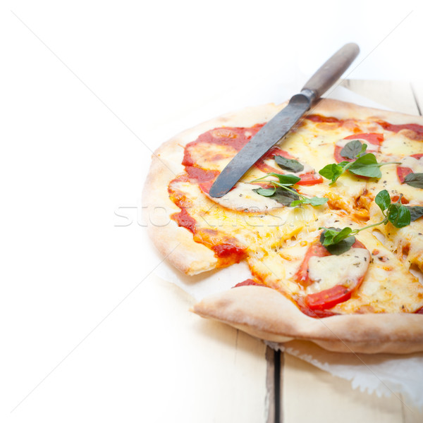 Italian pizza Margherita Stock photo © keko64